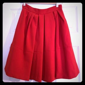 Red Banana Republic a-line swing skirt